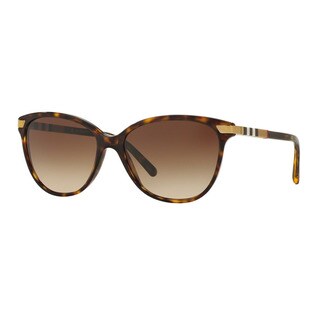 Shop Ray-Ban Women's RB4178 Shiny Havana Cat Eye Sunglasses - Overstock