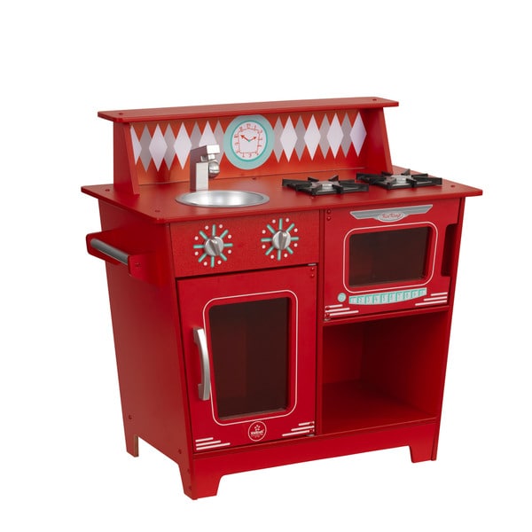 kidkraft red classic kitchenette