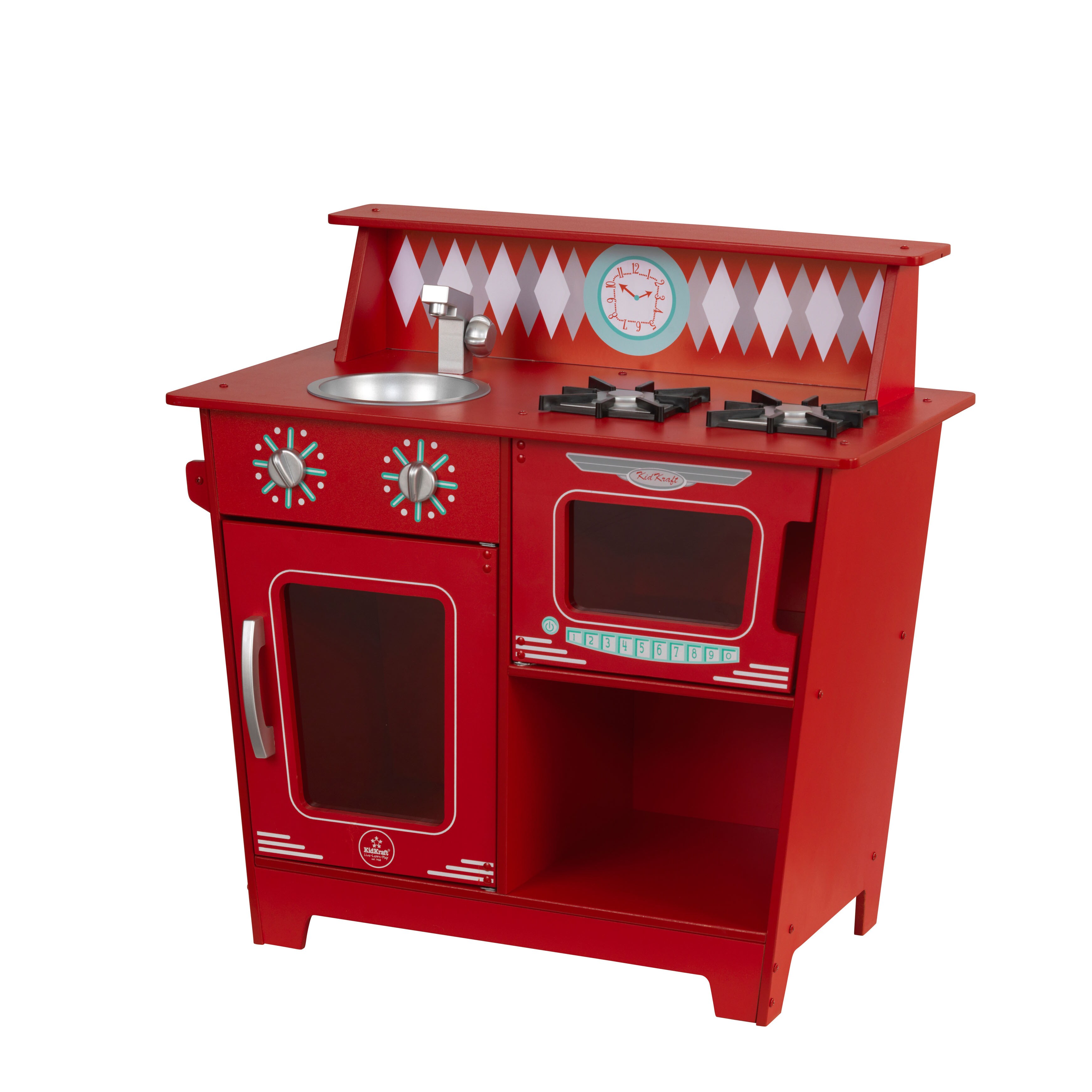 kidkraft kitchen red