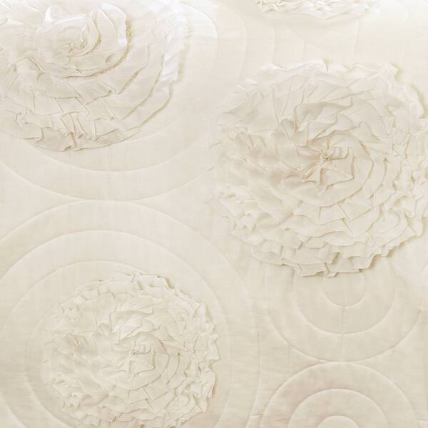 Shop Lush Decor Serena Ivory 3 Piece Quilt Set Free Shipping