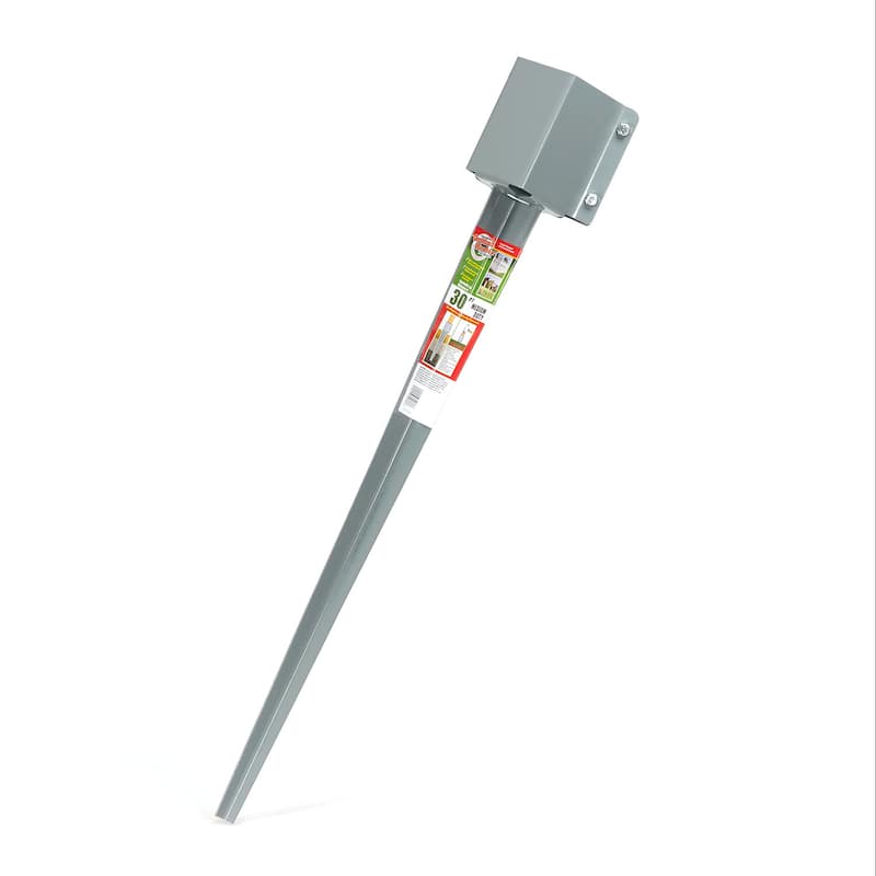 GroundTech Grey Metal 30-inch Groundmaster Post