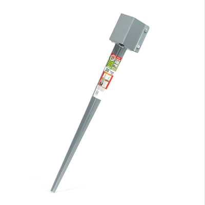 GroundTech Grey Metal 30-inch Groundmaster Post