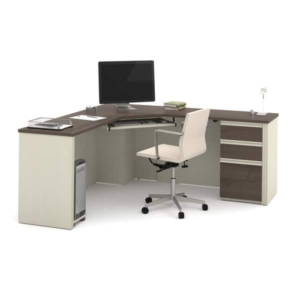 Shop Bestar Prestige 3 Drawer Corner Desk On Sale Free