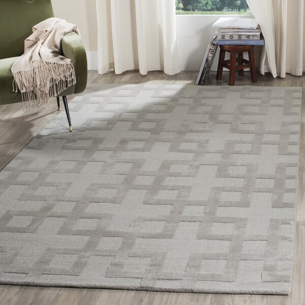 Safavieh Handmade Impressions Grey Wool Rug - 7'6 x 9'6
