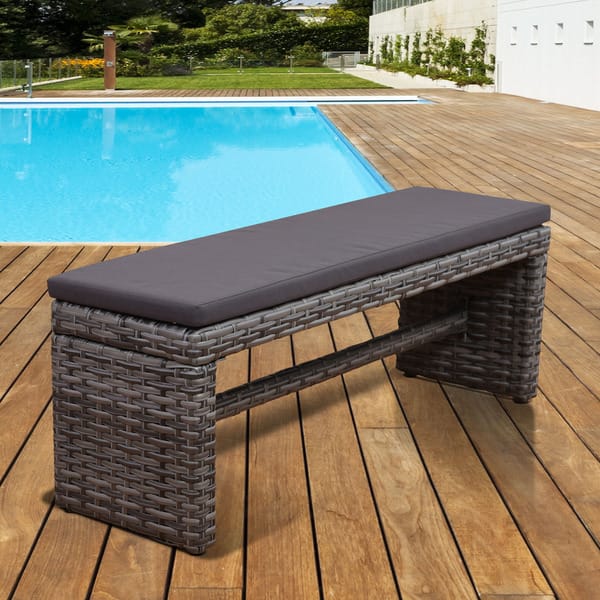 Shop Atlantic Freeport Grey 2 Seater Patio Backless Bench Free