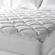 preview thumbnail 1 of 5, Soft Spa Luxe Plush Cool Touch Deep Pocket Mattress Pad - White King