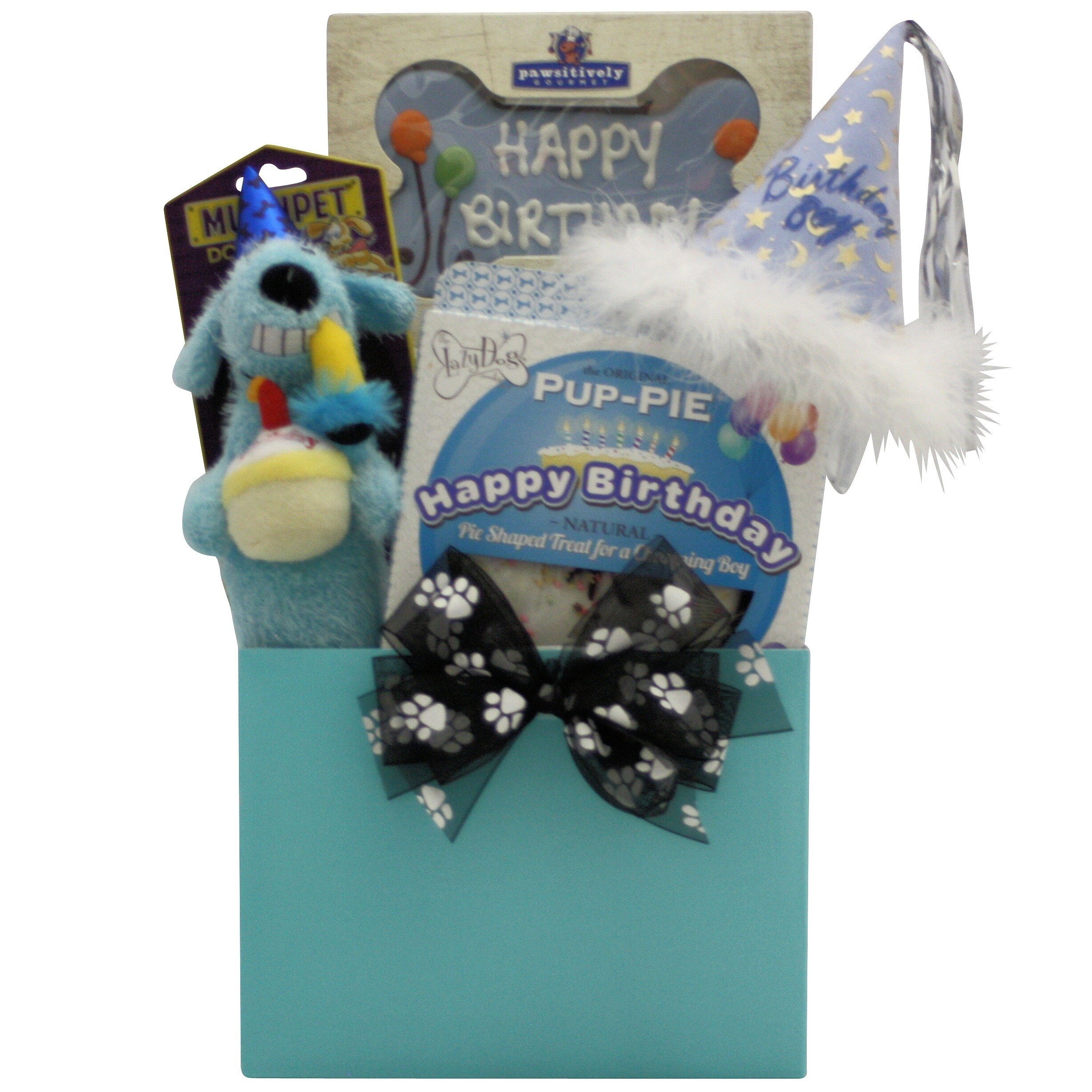 dog birthday basket
