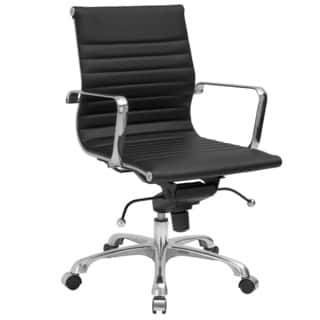 Office Conference Room Chairs Clearance Liquidation Online Clearance Poly And Bark Mid Back Ribbed Vegan Leather Chair