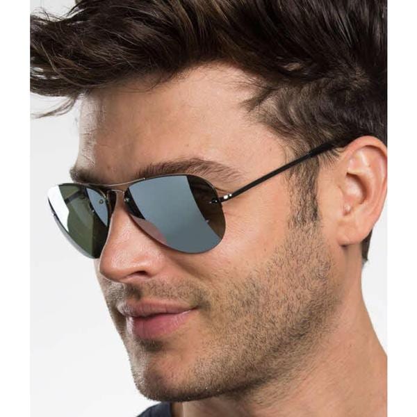 men's mirrored ray ban aviator sunglasses