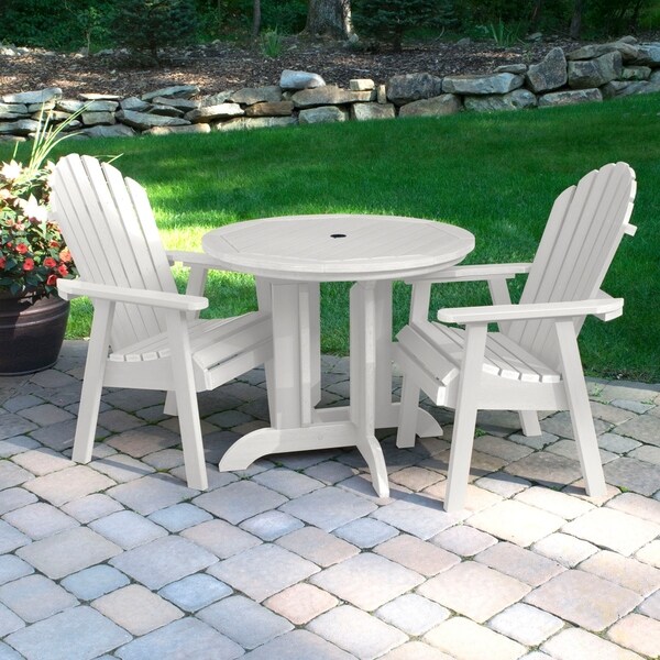 Highwood Eco-friendly Synthetic Wood Hamilton 3-piece Round Dining Set