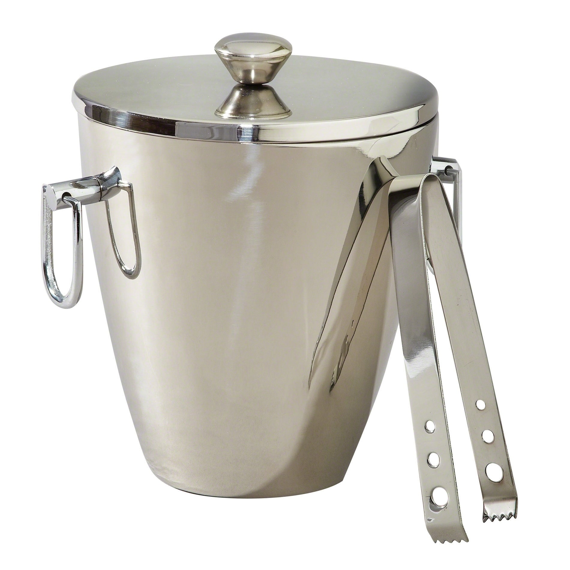 OXO Steel 4 Qt. Ice Bucket And Tong Set Stainless Steel