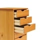 preview thumbnail 4 of 6, Adeptus Original Roll Cart, Solid Wood, 6 Drawer Roll Cart, Med Pine