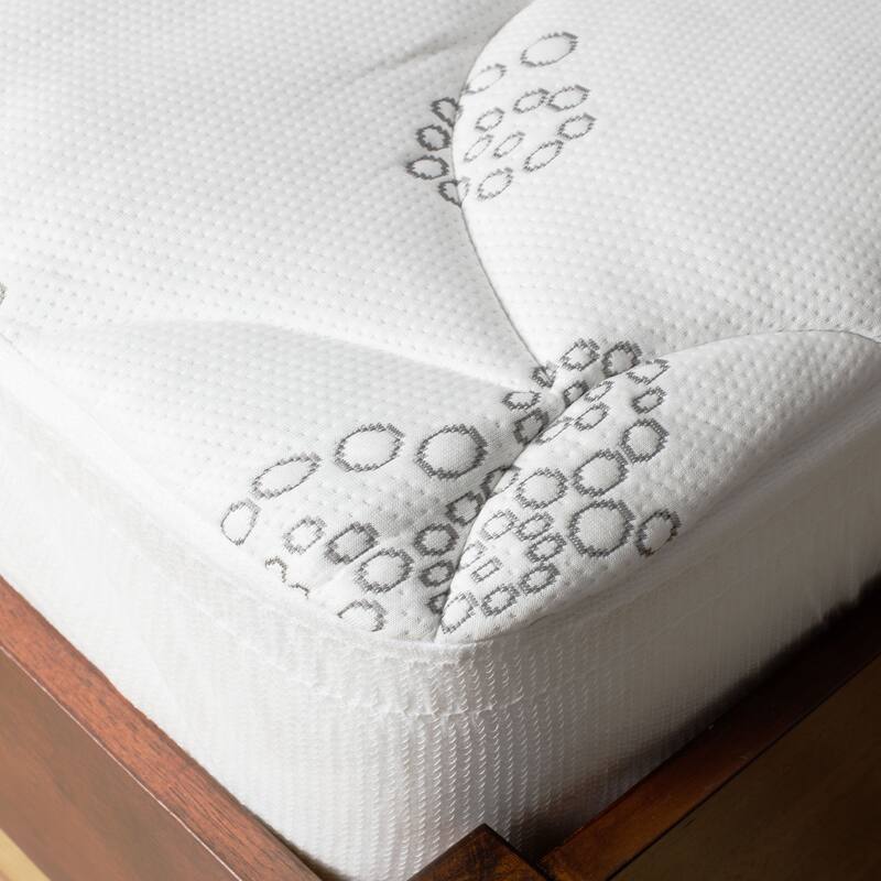 Twin XL Dorm University Soft Spa Luxe Plush Cool Touch Tencel Blend Mattress Pad - White