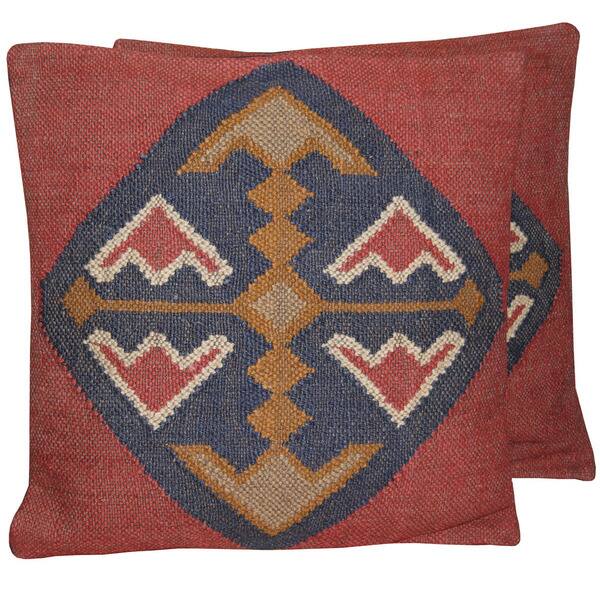 Shop Handmade Wool And Jute Kilim Pillow Set Of 2 India On