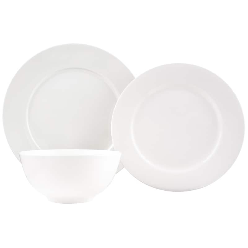 Pure Vanilla Bone China 18-Piece Dinner Set