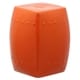 preview thumbnail 1 of 1, SAFAVIEH Villa Orange Ceramic Decorative Garden Stool