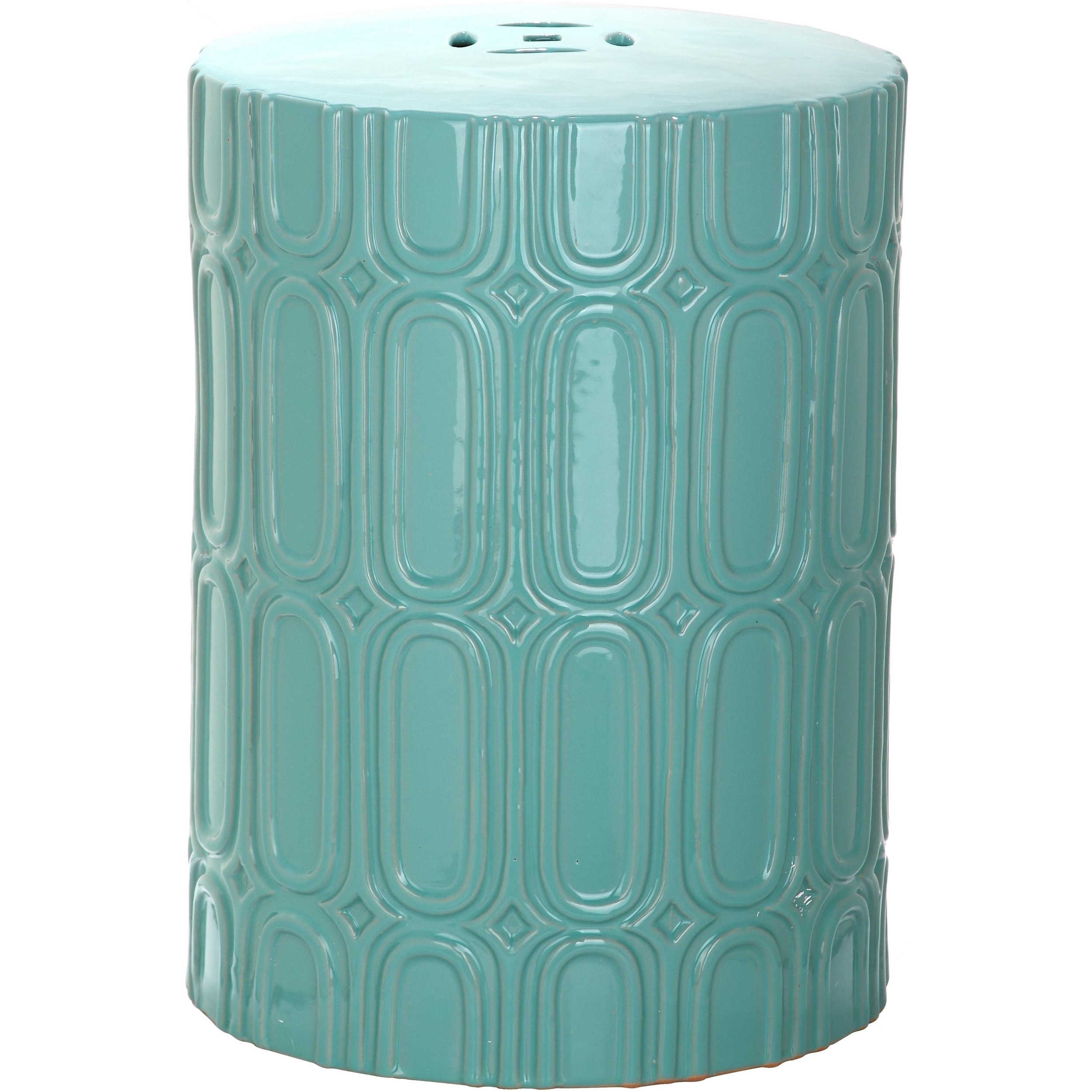 Safavieh Melody Light Blue Garden Stool - Free Shipping Today