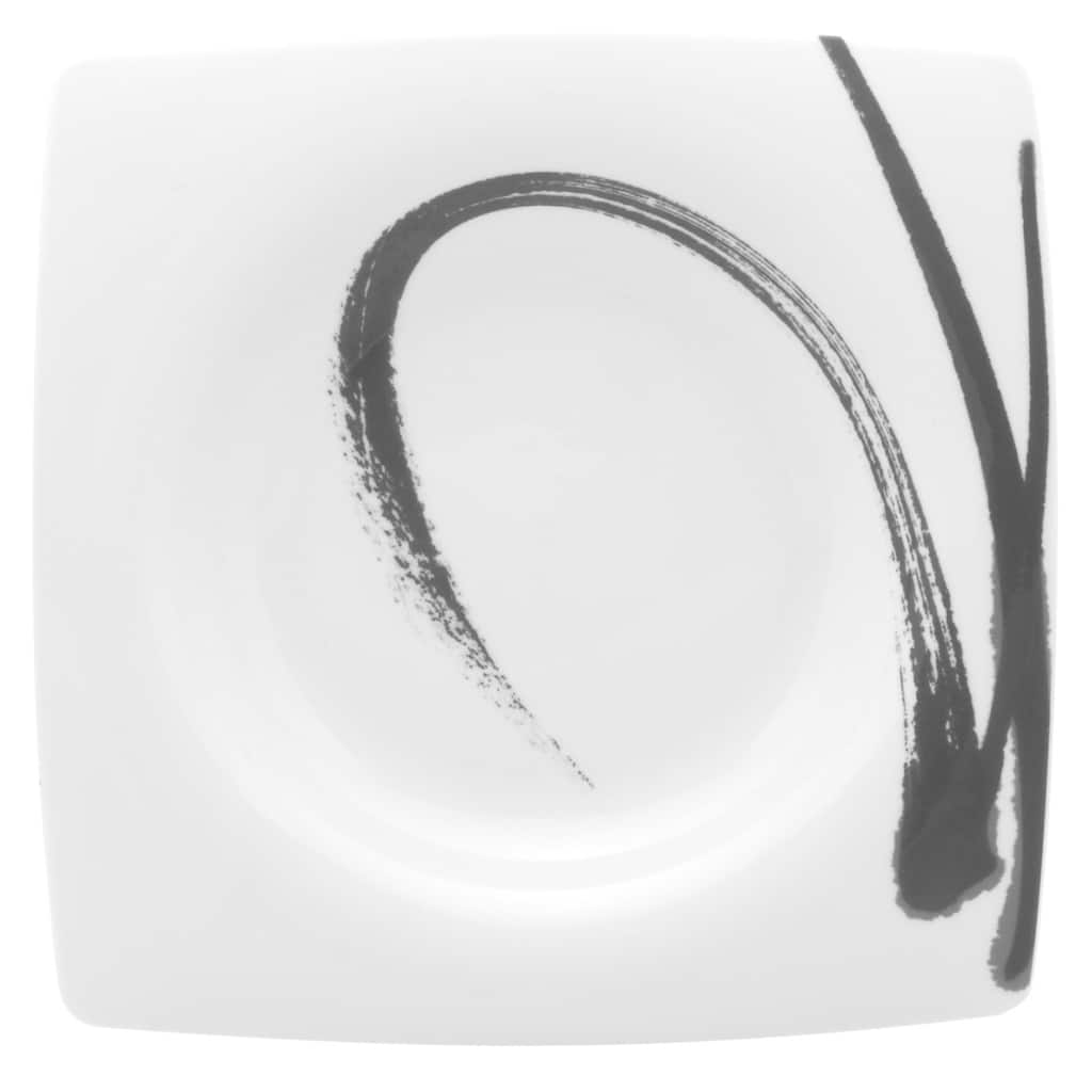Paint It Black Square Salad Plate 7.75"(Set of 6)