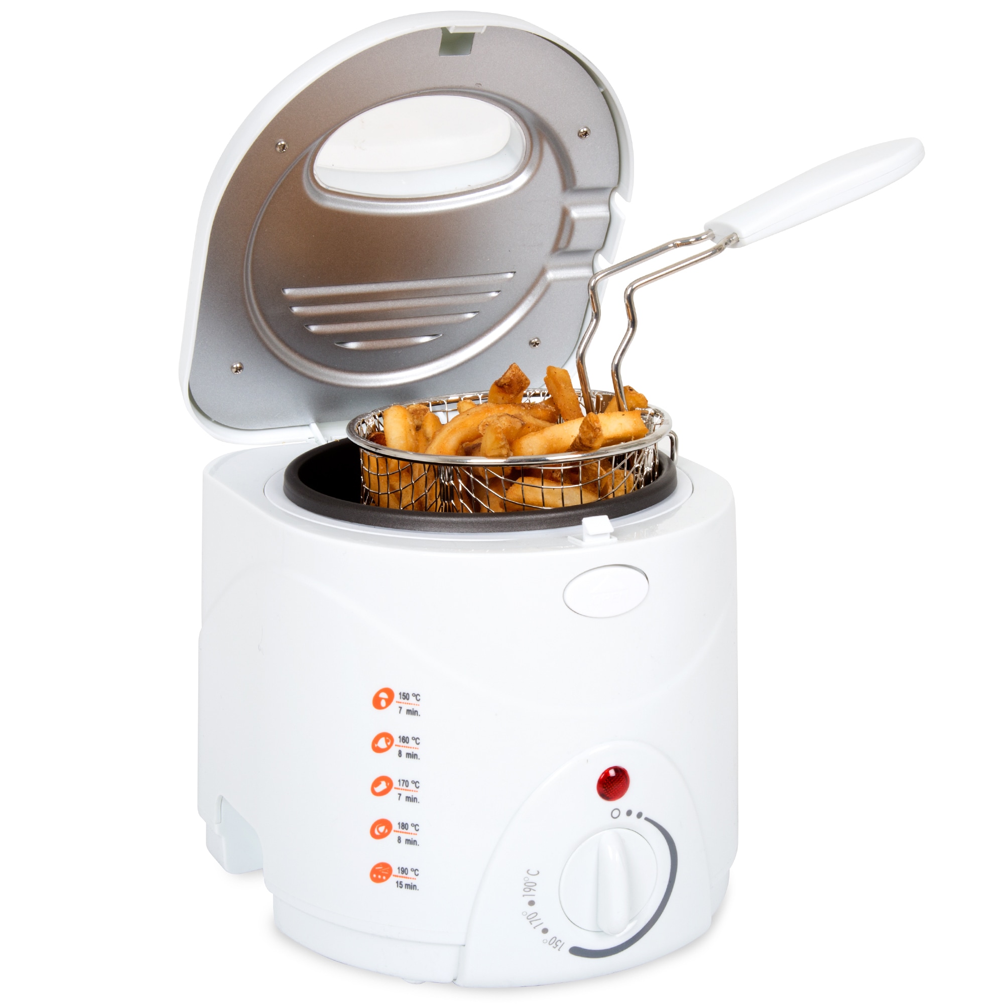 Classic Cuisine Cool Touch 1 Liter Deep Fryer-Color:White