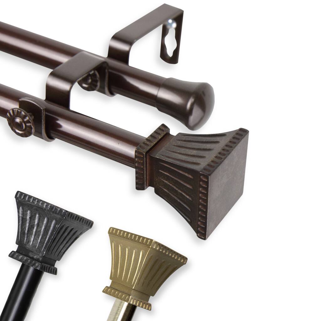 InStyleDesign Marlene Adjustable Double Curtain Rod