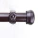 preview thumbnail 5 of 3, InStyleDesign Edison 1-inch Adjustable Drapery Rod 160-240 inch - 160 to 240 inch Brown Finish/Mahogany Finish - Mahogany