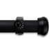 preview thumbnail 2 of 3, InStyleDesign Edison 1-inch Adjustable Drapery Rod 160-240 inch - 160 to 240 inch Black Finish - Black