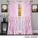 preview thumbnail 7 of 5, Sheer Voile Ruffled Tier Window Curtain Panel - 50 X 84 - 50 X 84 Lavender