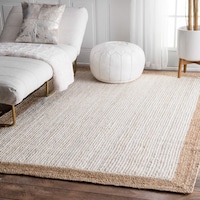 The Gray Barn Cinch Buckle Braided Reversible White Jute Area The Gray Barn Cinch Buckle Braided Reversible White Jute Area Rug 3