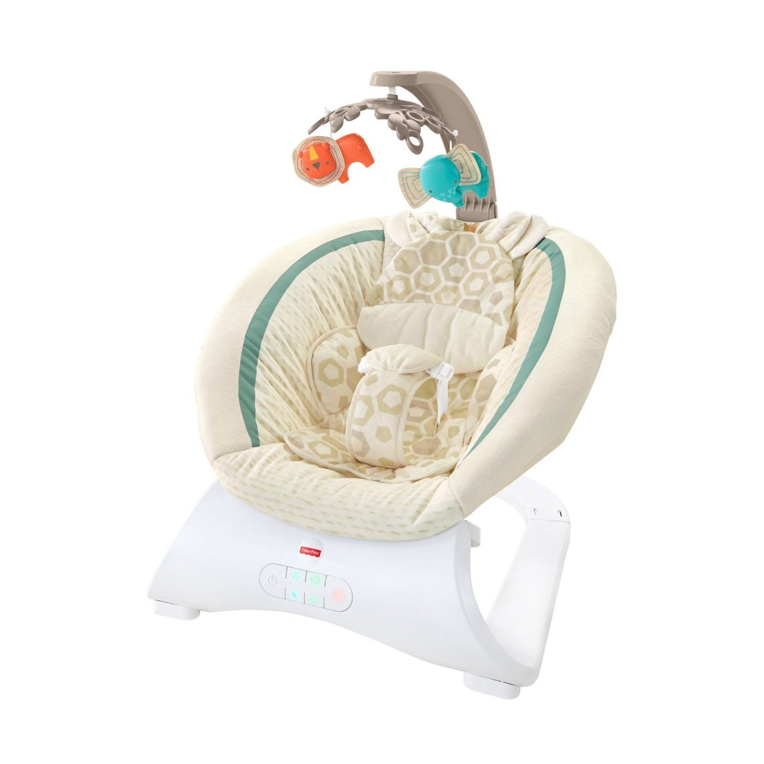 fisher price deluxe bouncer soothing savanna