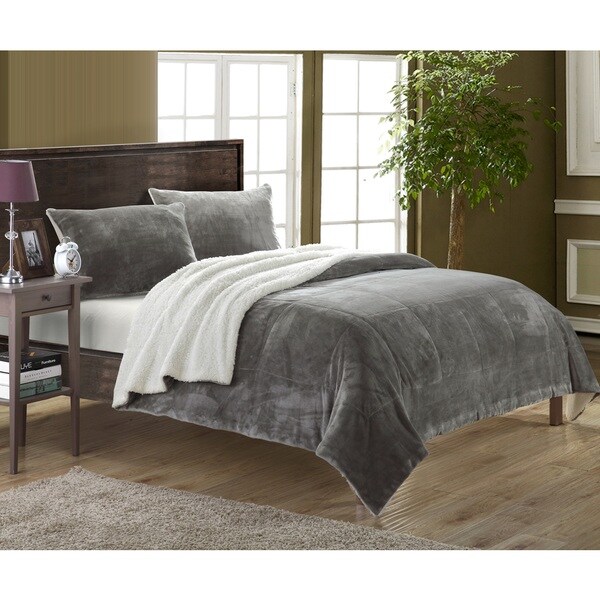 Sherpa Blanket, Shams, and Sheets 
