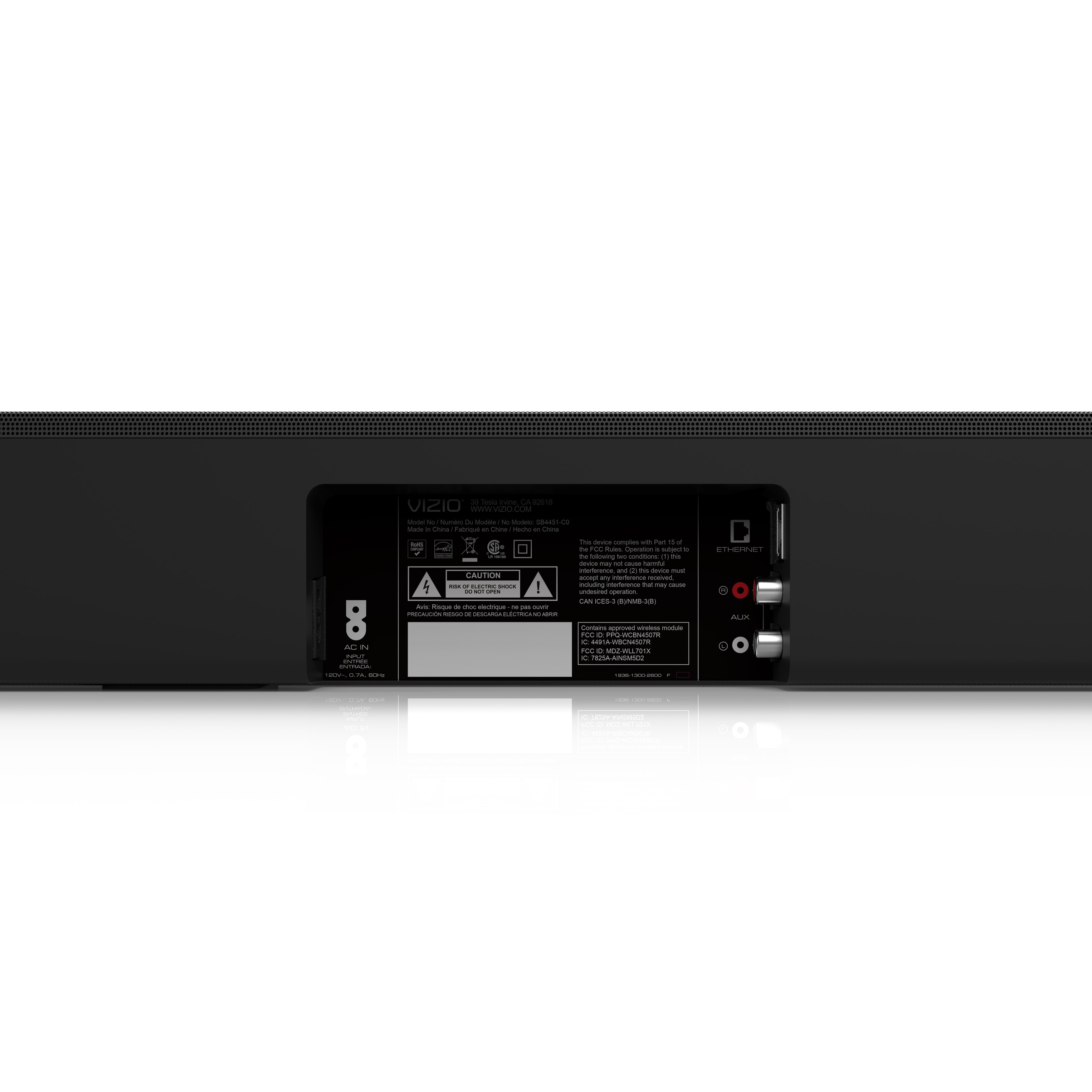 vizio 44 inch sound bar