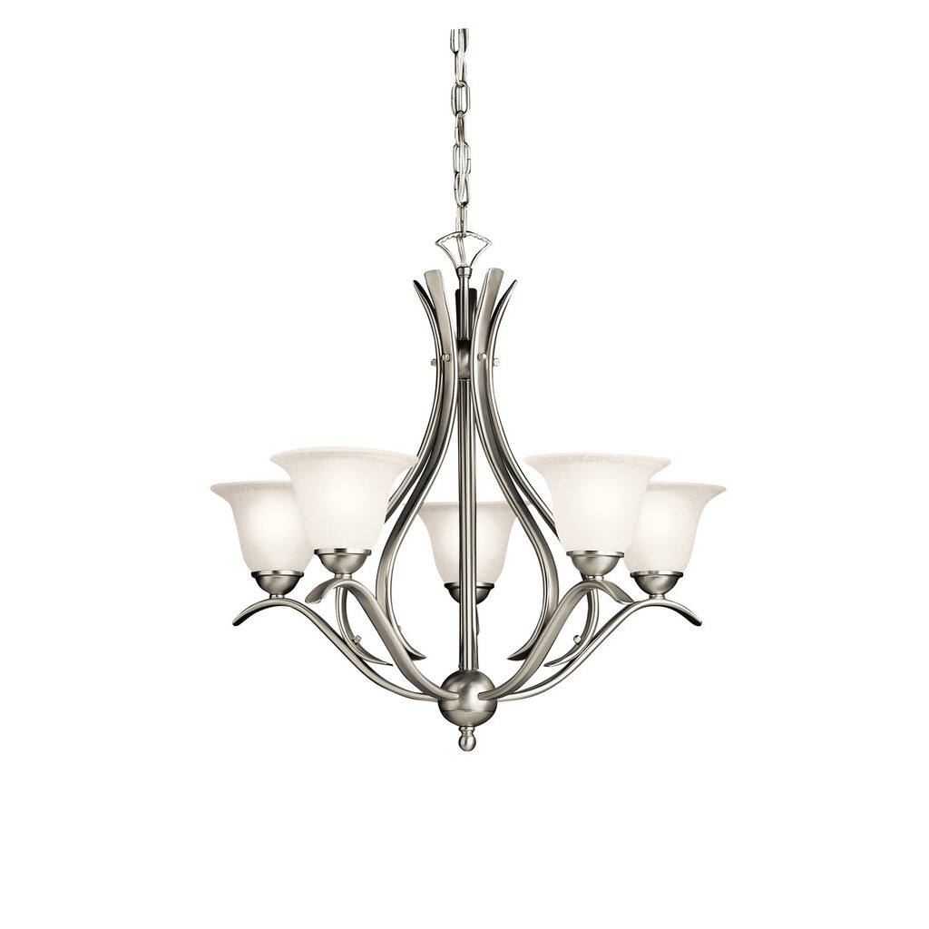 Copper Grove Rocklea 5-light Brushed Nickel Chandelier - Chandeliers For Bedrooms by Overstock.com