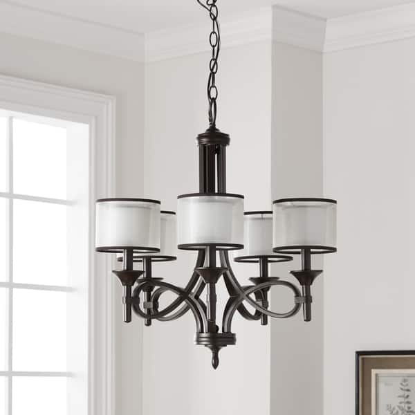 Kichler Lighting Lacey Collection 5-light Mission Bronze Chandelier ...