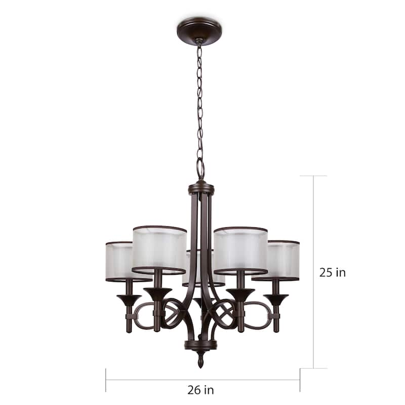 Kichler Lighting Lacey Collection 5-light Mission Bronze Chandelier