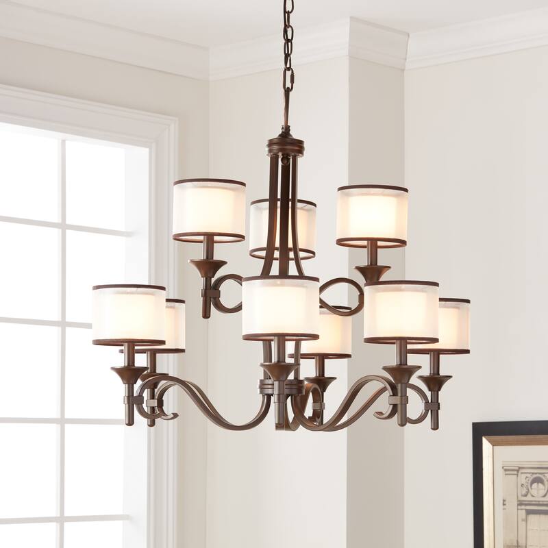 Kichler Lighting Lacey Collection 9-light Mission Bronze 2-tier Chandelier