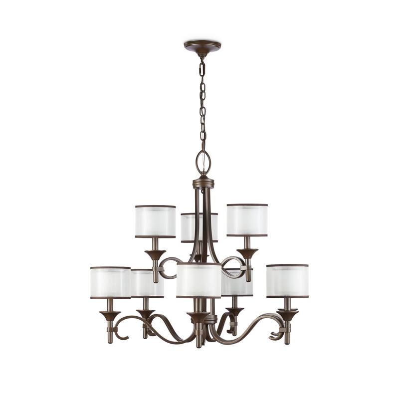 Kichler Lighting Lacey Collection 9-light Mission Bronze 2-tier Chandelier