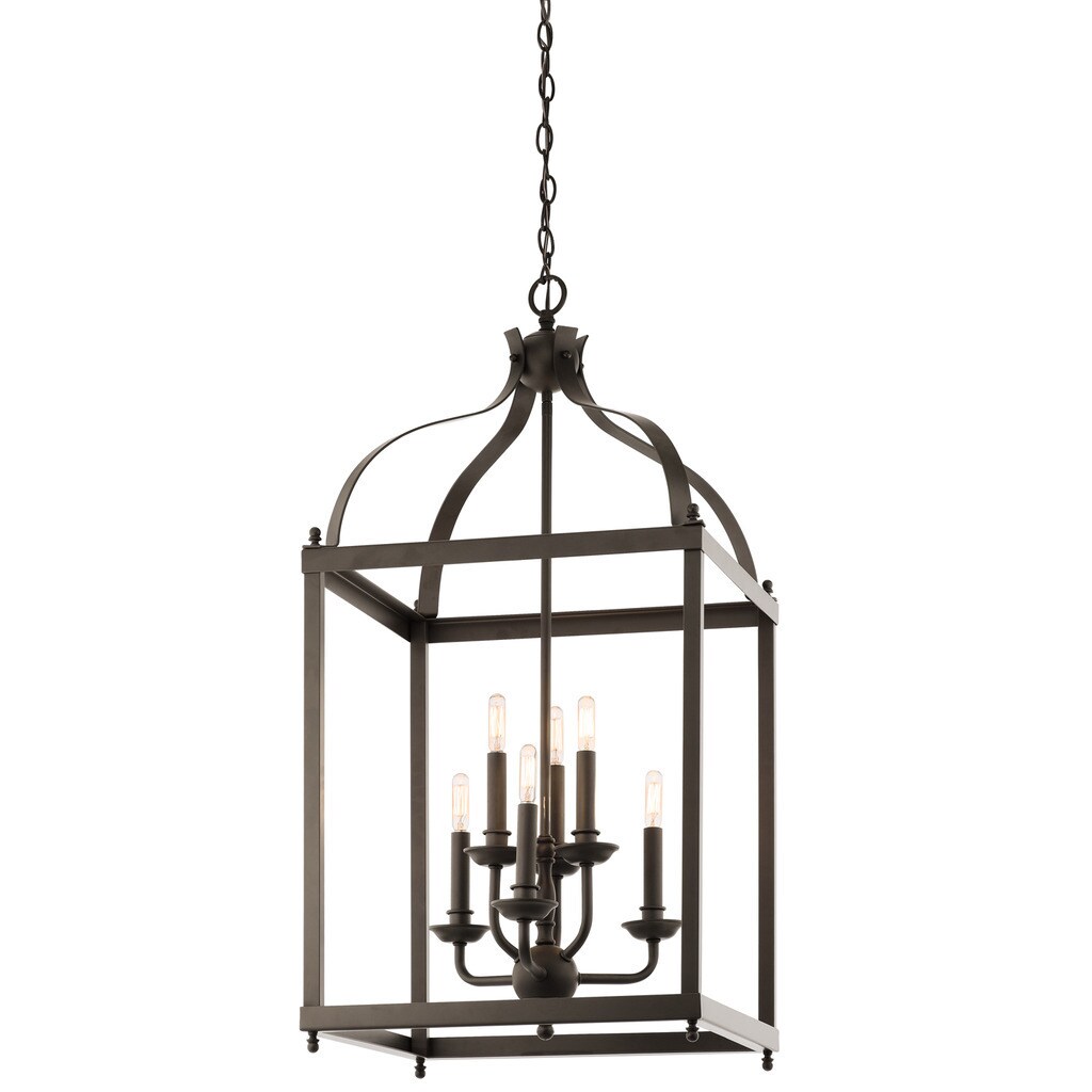 Kichler Lighting Larkin Collection 6-light Olde Bronze Foyer Chandelier - Chandeliers For Bedrooms by Overstock.com