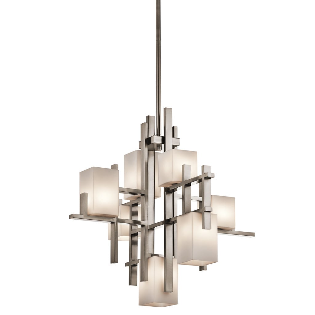 Kichler Lighting City Lights Collection 7-light Classic Pewter Chandelier - Chandeliers For Bedrooms by Overstock.com