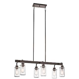 Kichler Lighting Braelyn Collection 6-light Olde Bronze Linear Chandelier