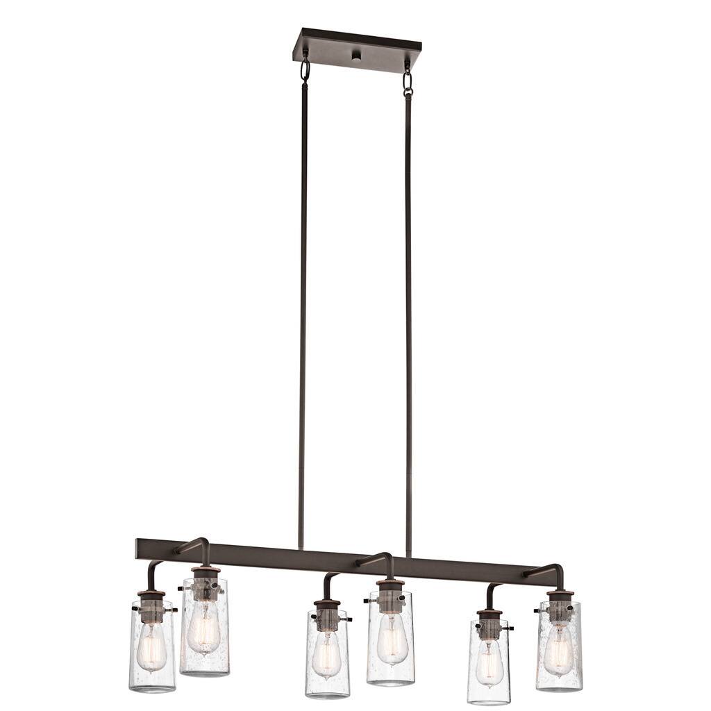 Kichler Lighting Braelyn Collection 6-light Olde Bronze Linear Chandelier