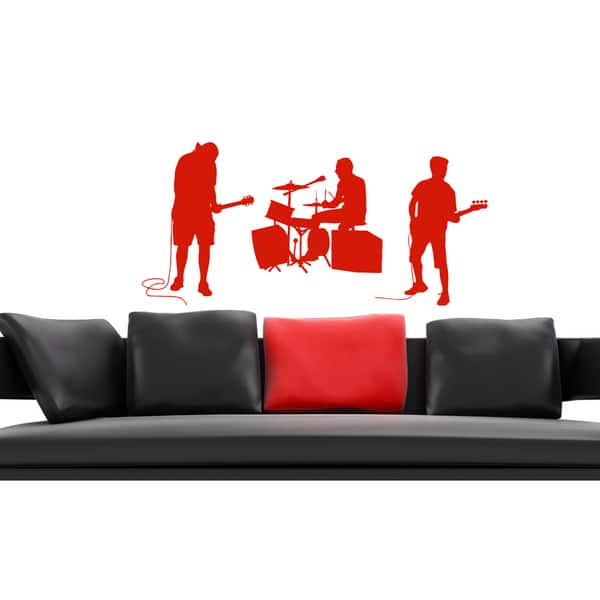 Songs music and musicians Wall Art Sticker Decal Red Overstock 11889162
