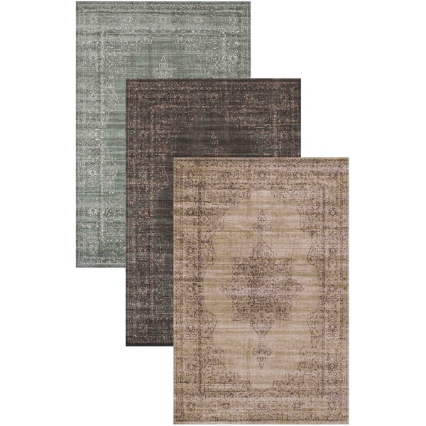 Admire Home Living Corina Medallion Area rug (7'10 x 10'6) - 7'10 x 10'6