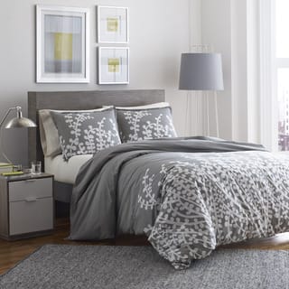 Full Size Duvet Covers For Less The Gray Barn Rankin Grey Branches Printed 3 Piece Duvet Set