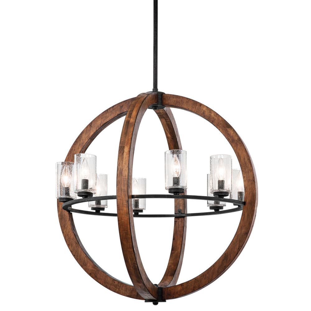 Kichler Lighting Grand Bank Collection 8-light Auburn Stain Chandelier