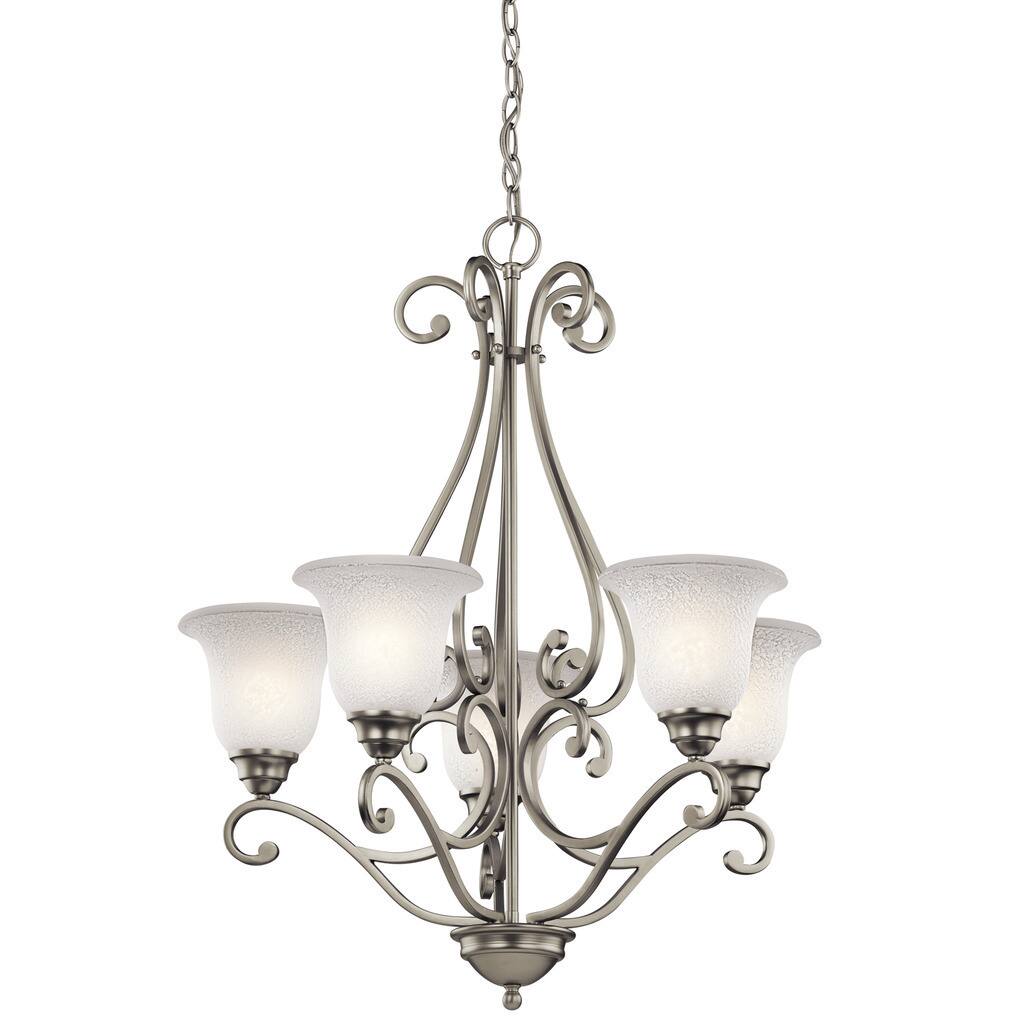Copper Grove Damiano 5-light Brushed Nickel Chandelier - Chandeliers For Bedrooms by Overstock.com