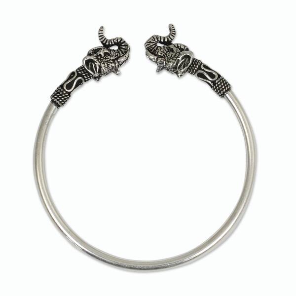 Handmade Sterling Silver Cheerful Elephant Bracelet Handmade Sterling Silver Cheerful