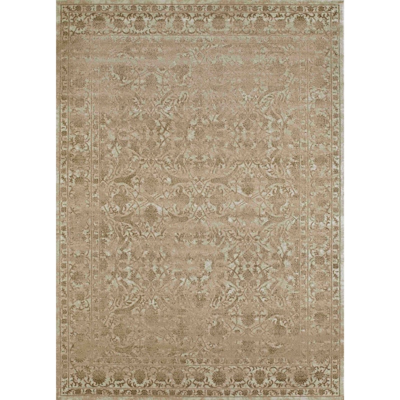 Admire Home Living Corina Traditional Oriental Distressed Vintage Pattern Area Rug - 7'10" x 10'2"/Surplus - Bone