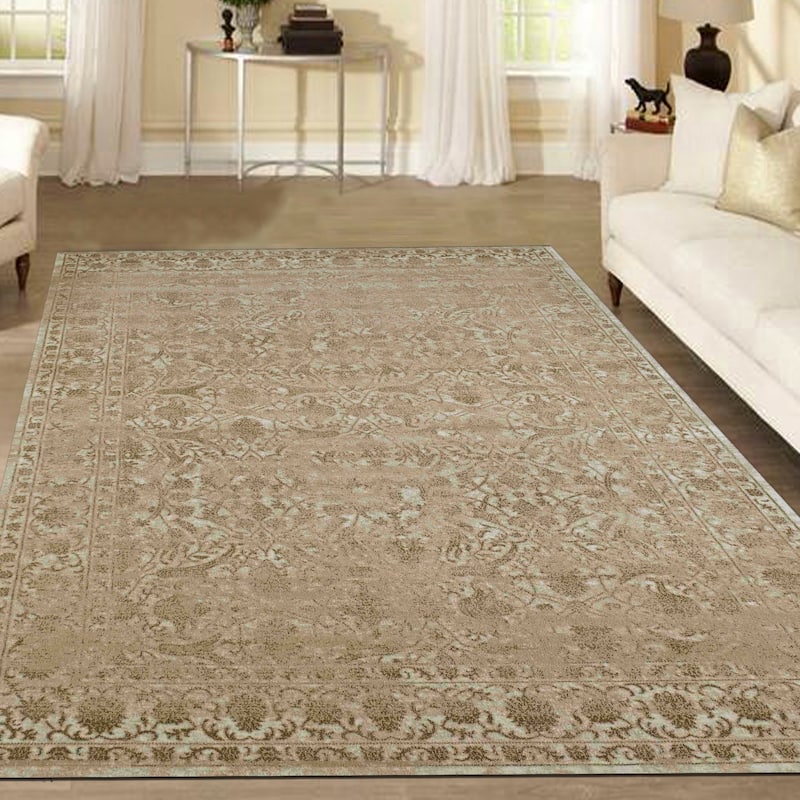 Admire Home Living Corina Traditional Oriental Distressed Vintage Pattern Area Rug