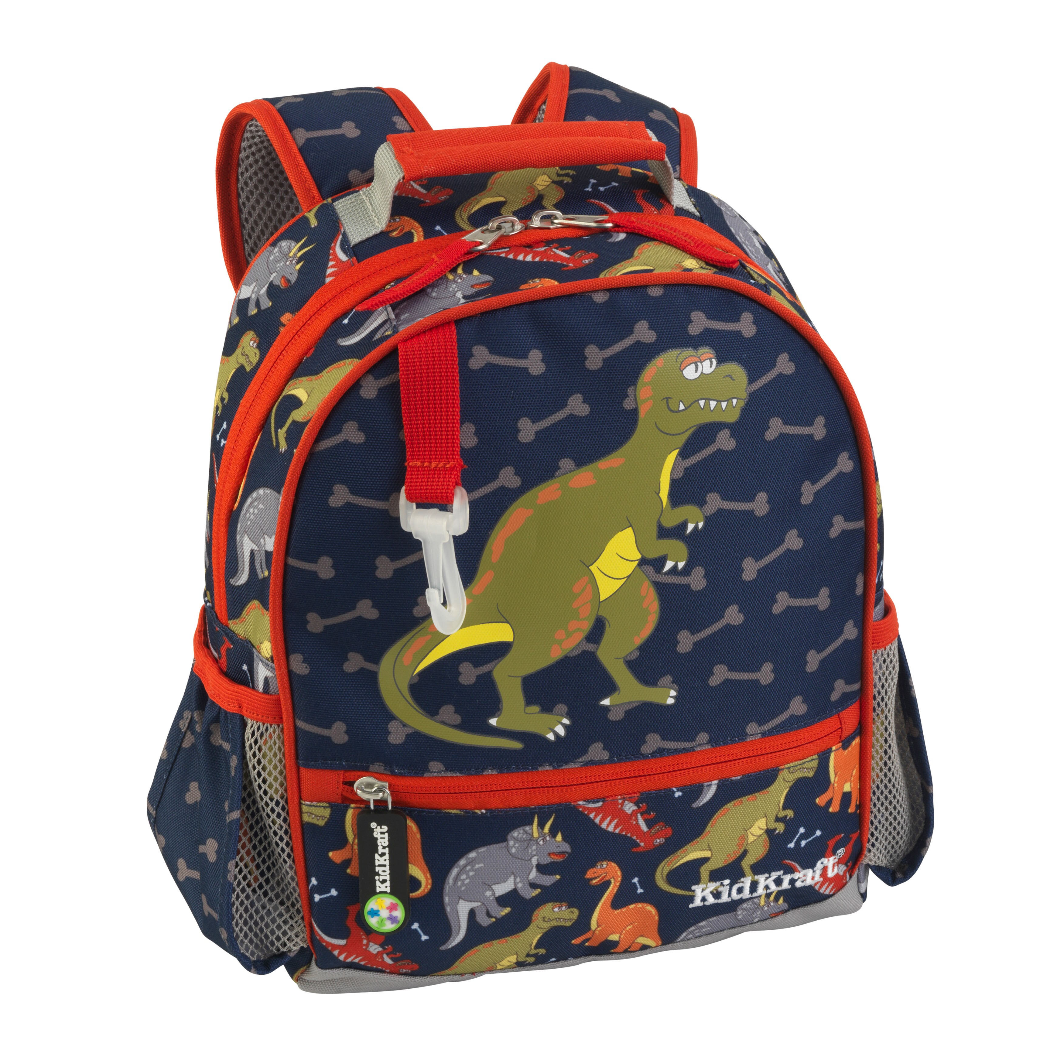 red dinosaur backpack