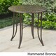 International Caravan Mandalay 30-inch Iron Patio Bistro Table - Thumbnail 2